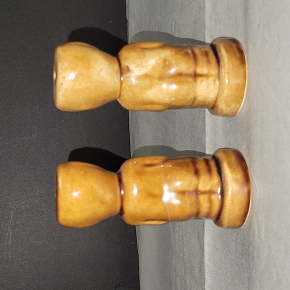 Kon Tiki Ceramic Tiki Figurine Salt and Pepper Shakers - Picture 3 of 6